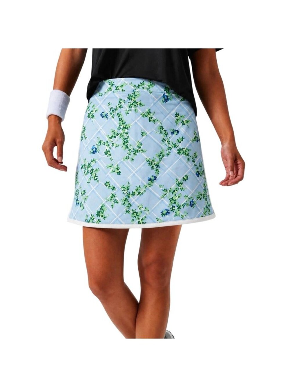 Tuckernuck Tnuck Sport Lattice Piped Tennis Skort in Blue XSmall New Womens